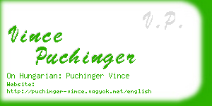 vince puchinger business card